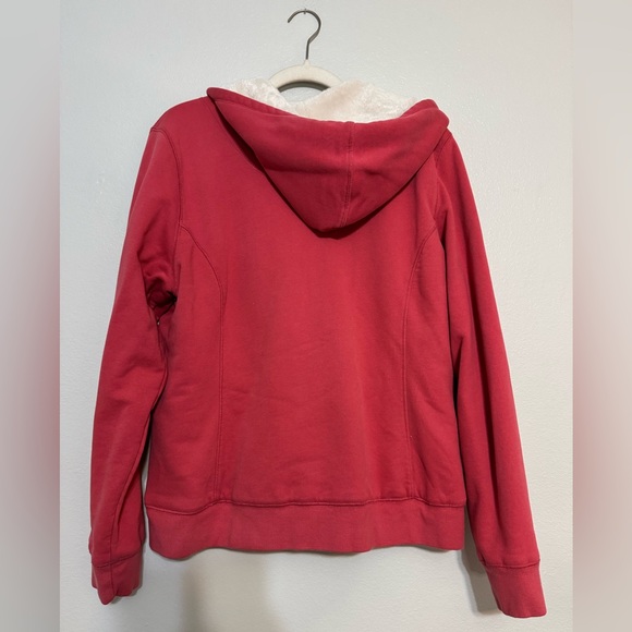 L.L. Bean Women’s Sherpa Lined Full Zip Hoodie Sweatshirt Jacket - Picture 4 of 4